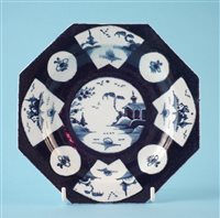 Lot 67 - Bow octagonal plate