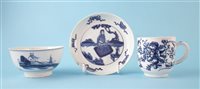 Lot 68 - Bow coffee cup, teabowl and a saucer