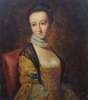 Lot 594 - J. Booth, 19th century, Female portrait, oil.