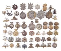 Lot 91 - Fifty-five British Army cap badges