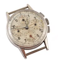 Lot 452 - A 1950s Universal Genève Dato-Compax Chronograph wristwatch