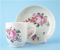 Lot 96 - Liverpool Chaffers coffee cup and saucer