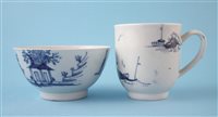 Lot 126 - Liverpool Chaffers coffee cup and a tea bowl