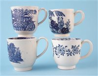 Lot 116 - Four Liverpool Penningtons coffee cups