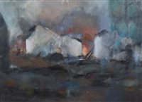 Lot 542 - Ghislaine Howard, "Salford Demolition", oil.