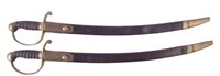 Lot 42 - Pair of constabulary short swords.