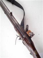 Lot 133 - Replica Baker rifle and sword bayonet.