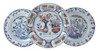 Lot 54 - Delft charger and two Chinese export chargers