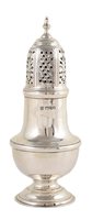 Lot 342 - Edwardian silver sugar sifter Barker Bros. 1908, Chester.