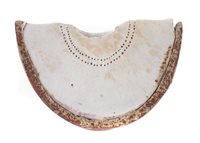 Lot 319 - Alan Wallwork vase of crescent shape.