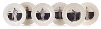 Lot 196 - Six Crown Ducal plates