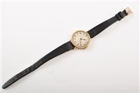 Lot 448 - Ladie's vintage Longine's Art Deco yellow gold watch