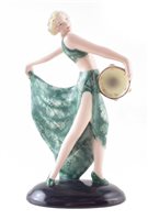 Lot 202 - Goldscheider figure of a lady by Lorenzl
