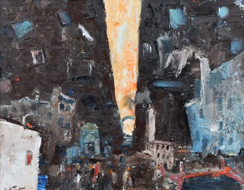 Lot 412 - William Turner, "Portswood, Stockport", oil.