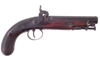 Lot 131 - Percussion back-action belt piston