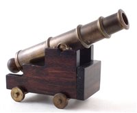 Lot 13 - 19th century bronze signal cannon on naval base