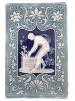 Lot 198 - L.A. Birks Pate-sur-Pate plaque