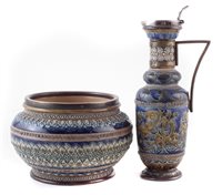 Lot 210 - Doulton Lambeth Ewer and a similar bowl