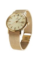 Lot 112 - Gent's Omega automatic yellow gold bracelet watch