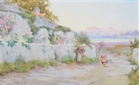 Lot 299 - J. Lynas-Gray, "An Anglesey Cottage", watercolour.