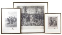 Lot 21 - Three signed etchings after Meissonier (3)