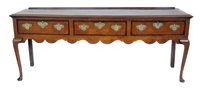 Lot 695 - George III oak dresser base