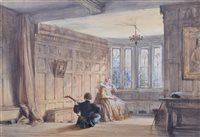 Lot 614 - Joseph Nash, "Haddon Hall, Derbyshire", watercolour.