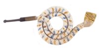 Lot 184 - Pratt ware coil snake pipe