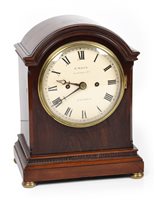 Lot 657 - A mid 19th century mantle clock by E. White, 19 Jermyn St. London.