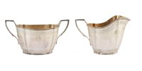 Lot 362 - Four-piece silver tea set by Garrard & Co
