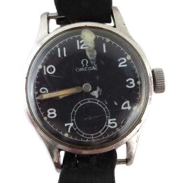 Lot 49 - An Omega 'Dirty Dozen' manual wind wristwatch