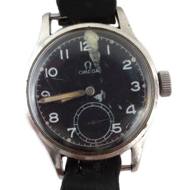 Lot 49 - An Omega 'Dirty Dozen' manual wind wristwatch