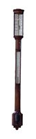 Lot 664 - A second half of the 19th century mahogany barometer by C.W Dixey, London (New Bond Street), 'Optician to the Queen'.