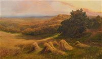 Lot 600 - Daniel Sherrin, Rural landscape, oil.