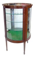 Lot 676 - Edwardian mahogany vitrine.