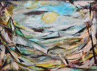 Lot 537 - Kenneth Lawson, "Landscape of Spring Solstice", oil.