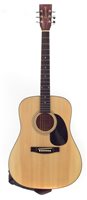 Lot 107 - Tanglewood steel string acoustic guitar in case
