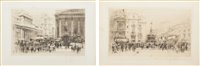 Lot 530 - William Walcot, London scenes, etchings (2).