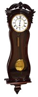 Lot 342 - A 19th century rosewood single weight Vienna regulator with serpentine case