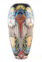 Lot 260 - Moorcroft vase,, decorated with Dasara pattern