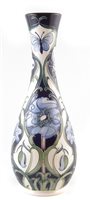 Lot 233 - Moorcroft study in blue pattern vase
