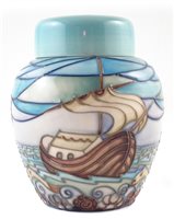 Lot 278 - Moorcroft Winds of change ginger jar, designed by Rachel Bishop (2) 15cm high