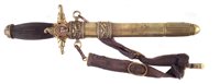 Lot 202 - Royal Hungarian Fire Brigade dress dagger and scabbard