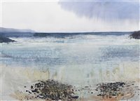 Lot 274 - Kurt Jackson, "St. Finian's Bay, County Kerry, Ireland", watercolour.