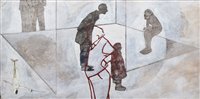 Lot 337 - Steven Marshall, "Apparent" acrylic on paper.