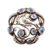 Lot 38 - Georg Jensen moonlight silver brooch