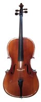 Lot 161 - Cello 4/4 with bow and Ritter case