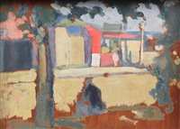 Lot 406 - Harry Rutherford, "Great Yarmouth", oil.