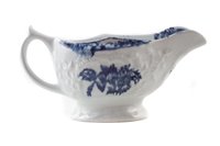 Lot 166 - Lowestoft sauceboat circa 1780